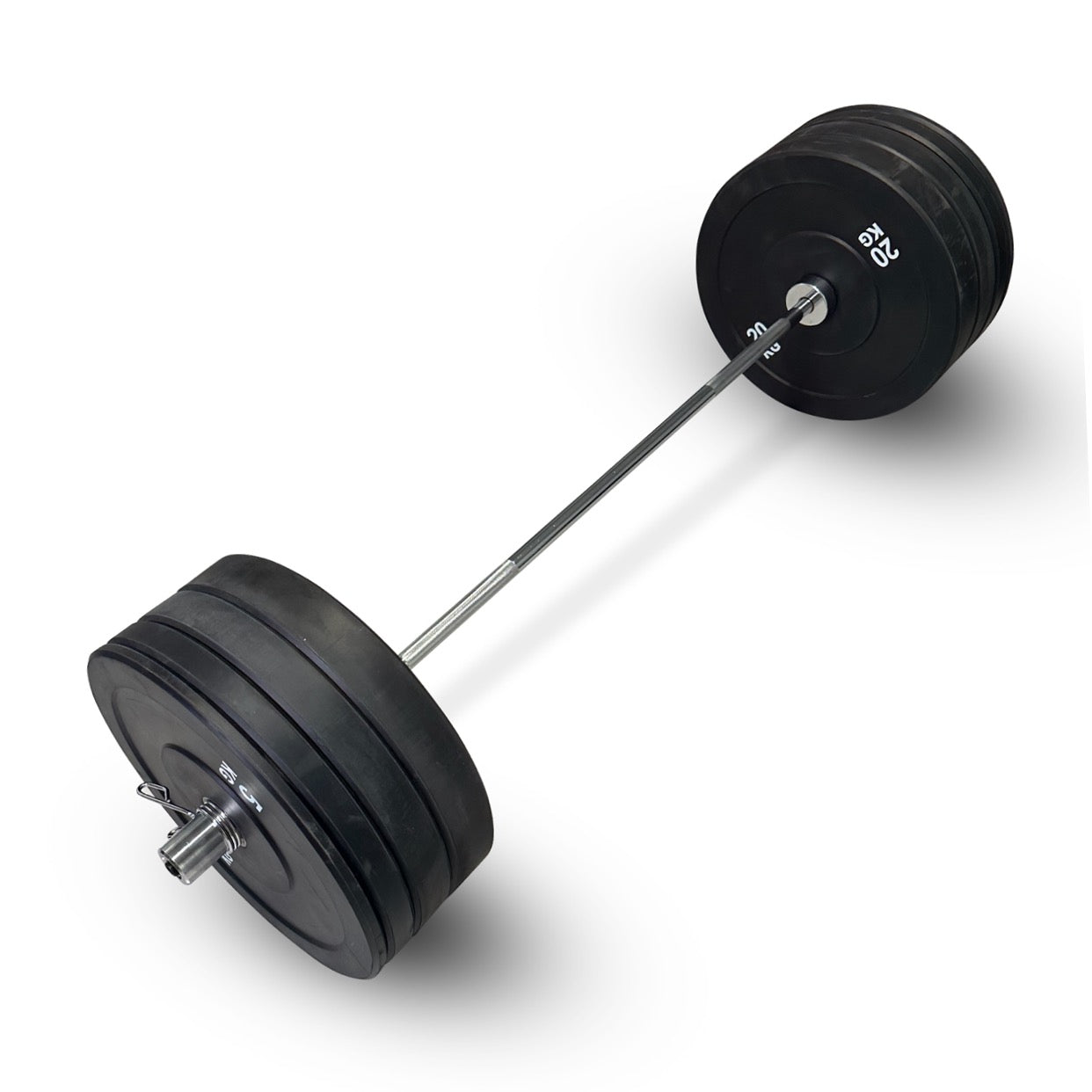 108-120kg Bumper Barbell Set