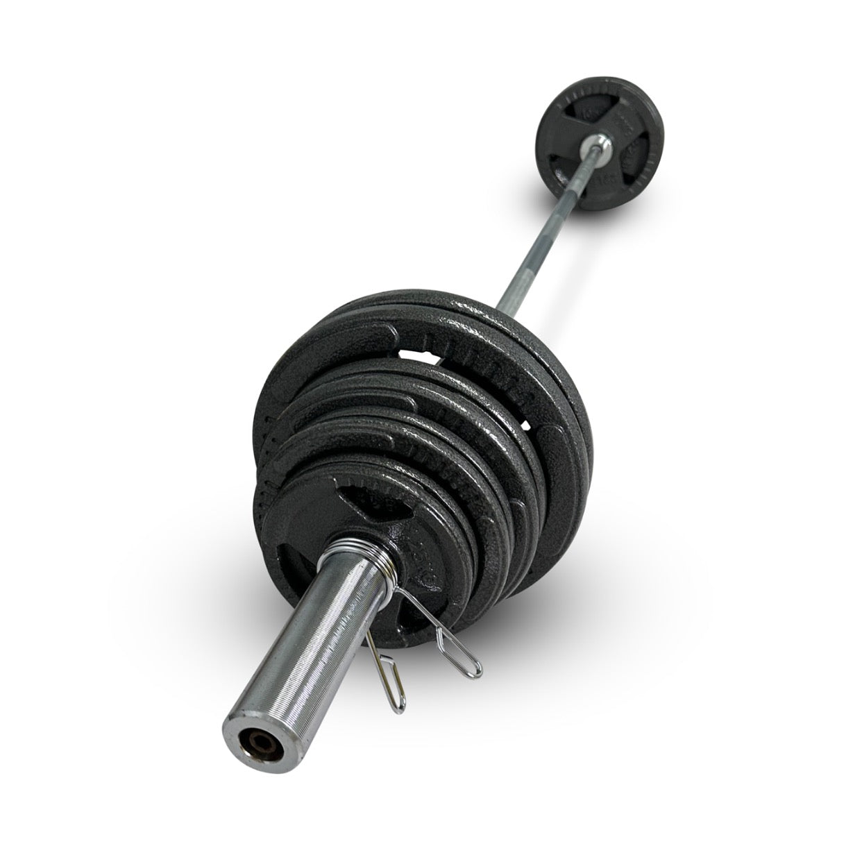 43-55kg Cast Iron Tri-Grip Barbell Set