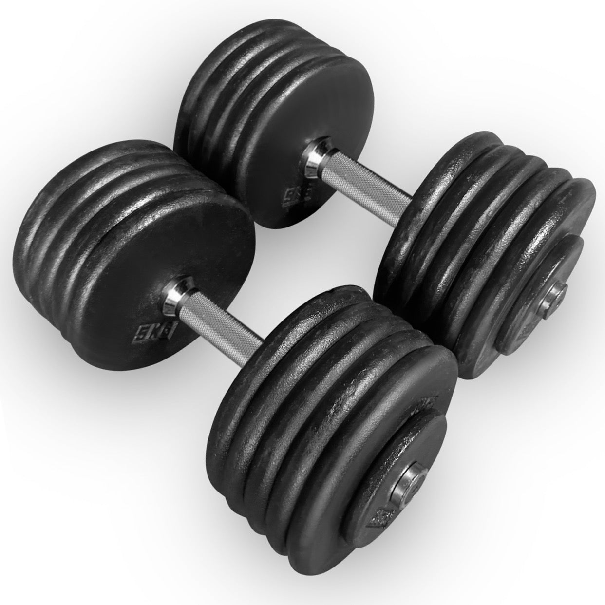 2.5-60kg Pro-Style Dumbbell Set (2.5kg increments)