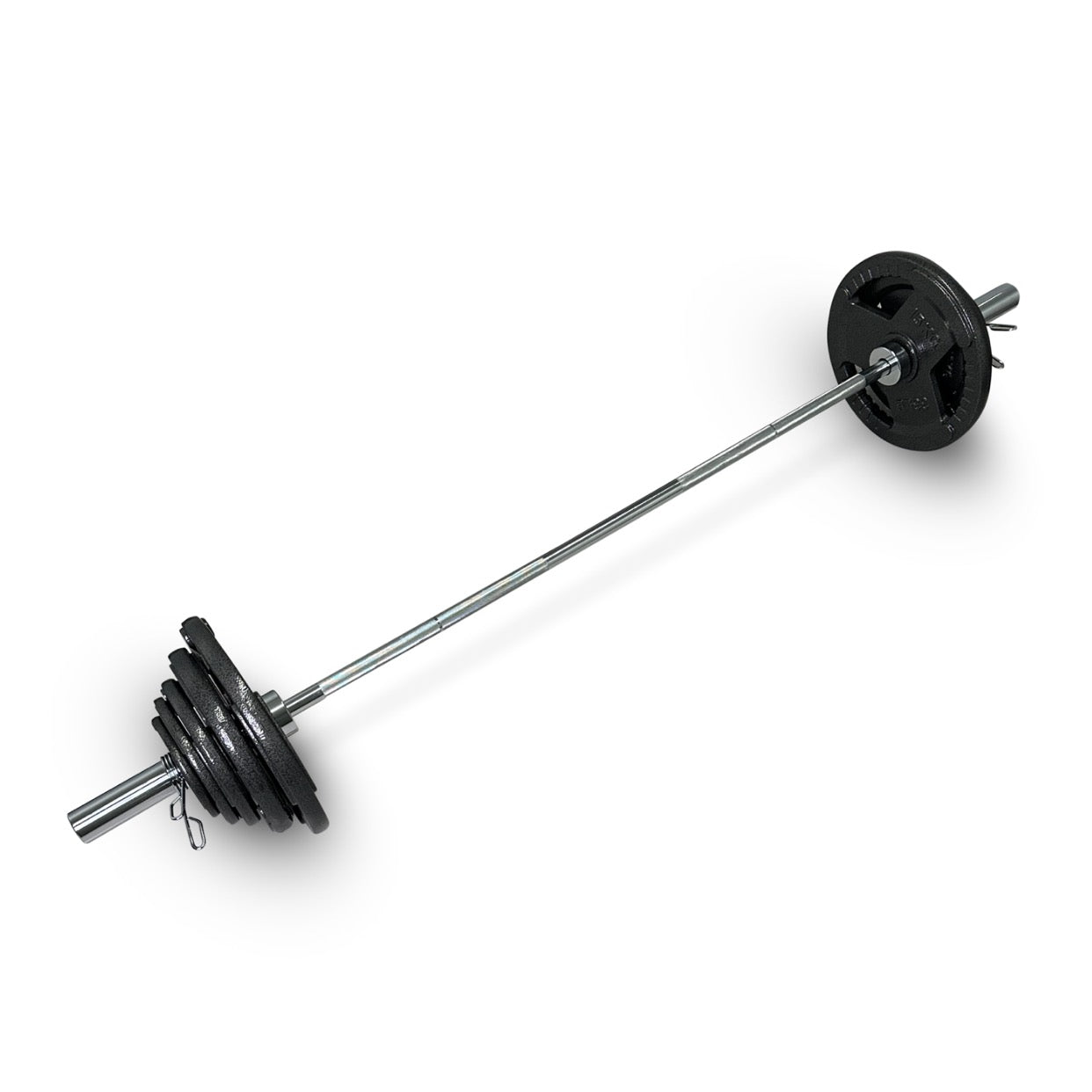 75-87.5kg Cast Iron Tri-Grip Barbell Set
