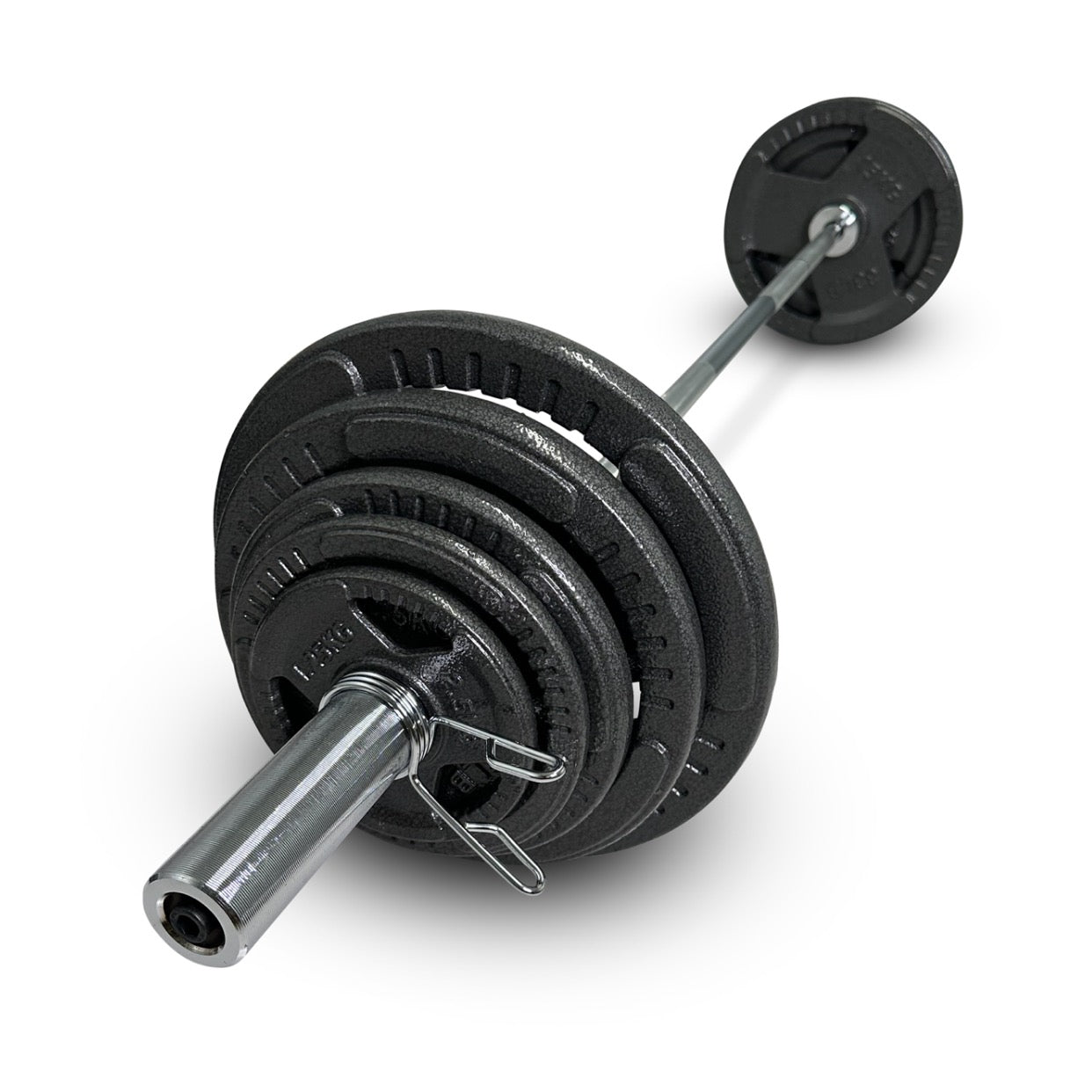 75-87.5kg Cast Iron Tri-Grip Barbell Set