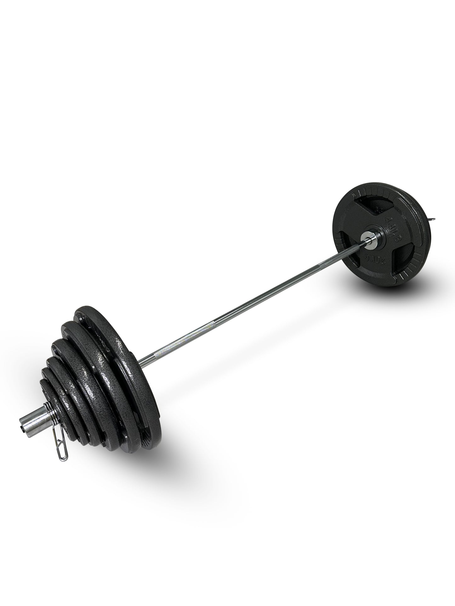 165-177.5kg Cast Iron Tri-Grip Barbell Set