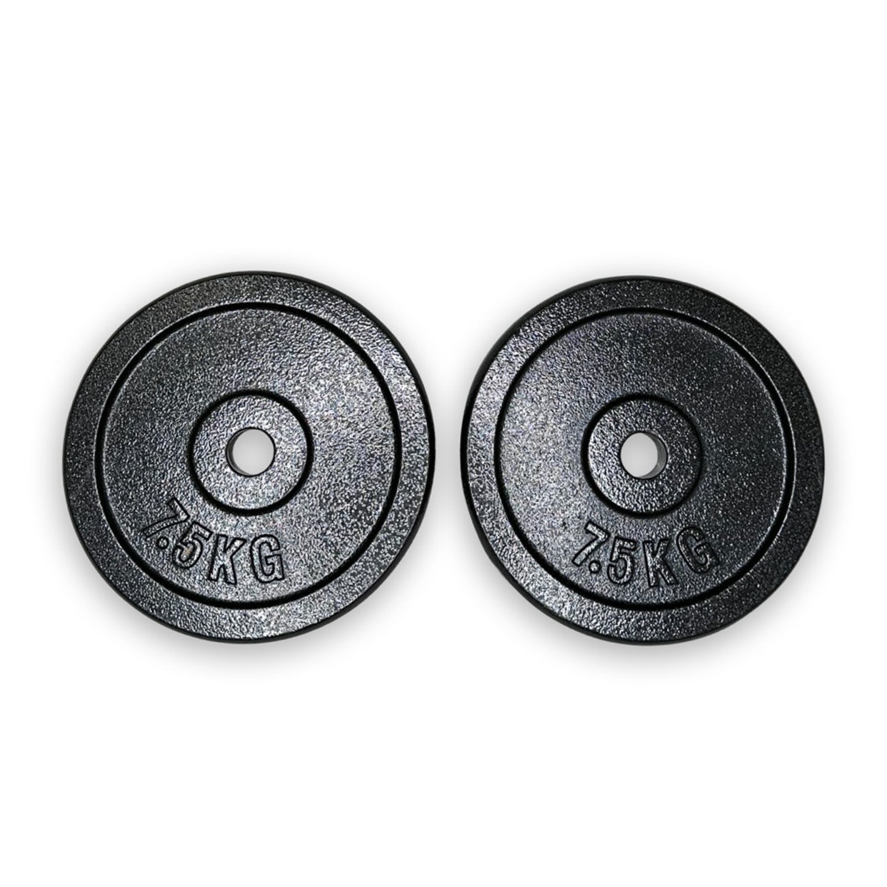 2x7.5kg Cast Iron Plates
