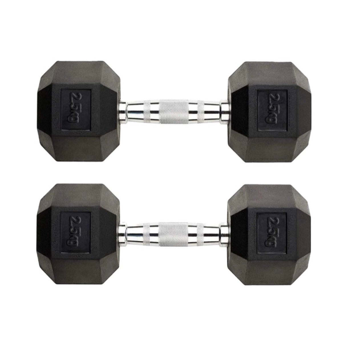 2.5kg-55kg Hex Dumbbell Set (2.5kg-5kg increments)