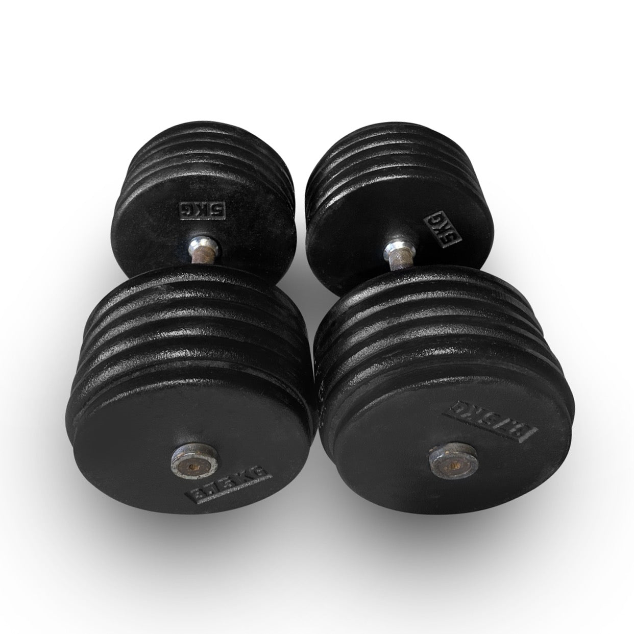 2x 57.5kg Pro-Style Dumbbells