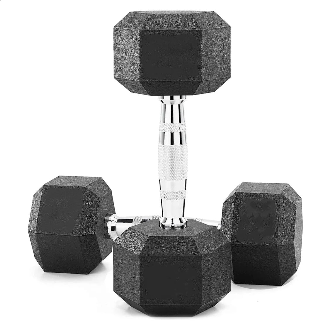 10-60kg Hex Dumbbell Set (10kg increments)