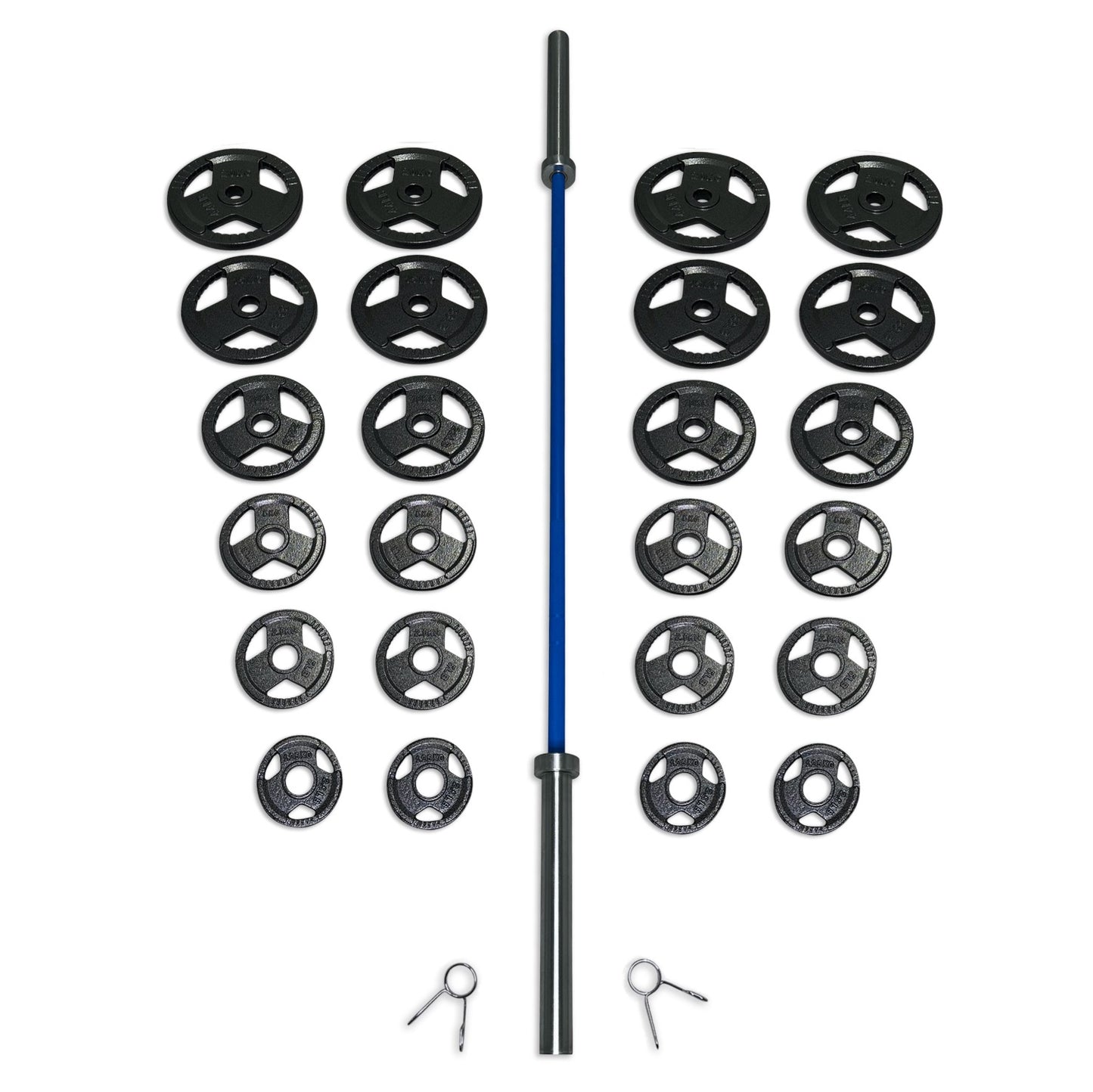 235kg Cast Iron Tri-Grip Barbell Set