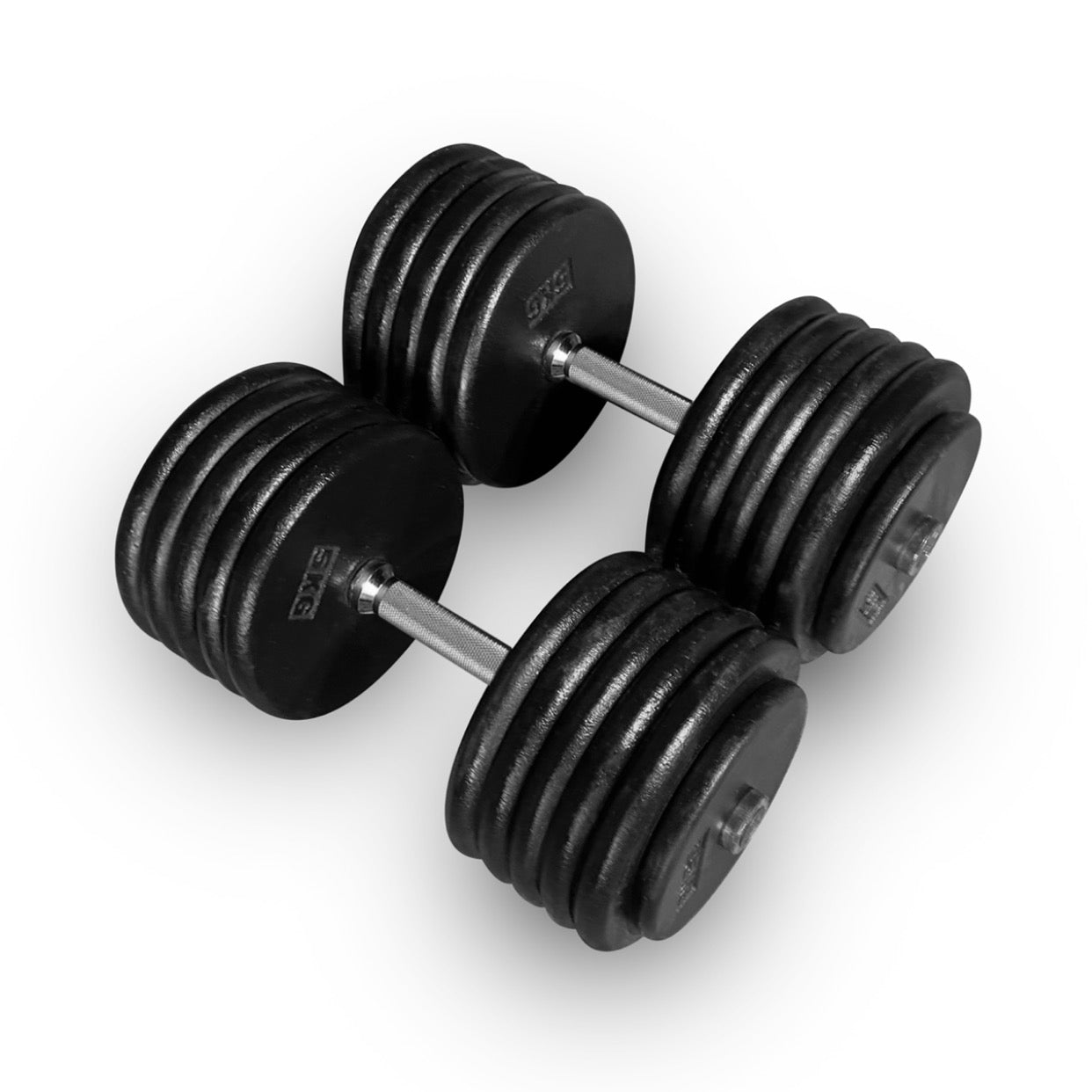 2x 55kg Pro-Style Dumbbells