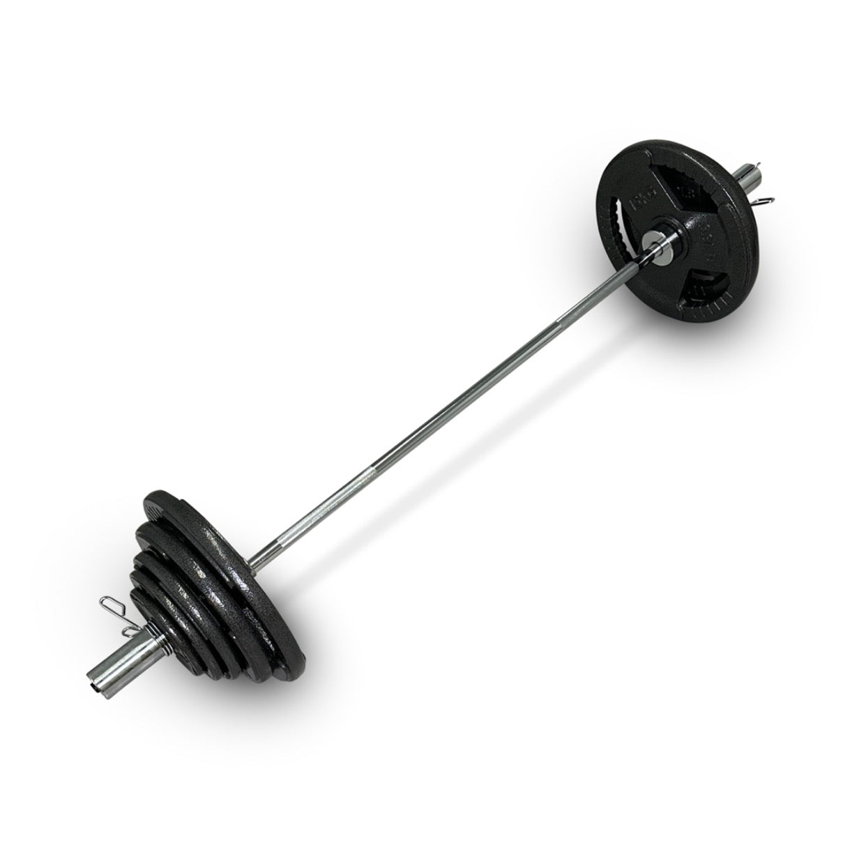 75-87.5kg Cast Iron Tri-Grip Barbell Set