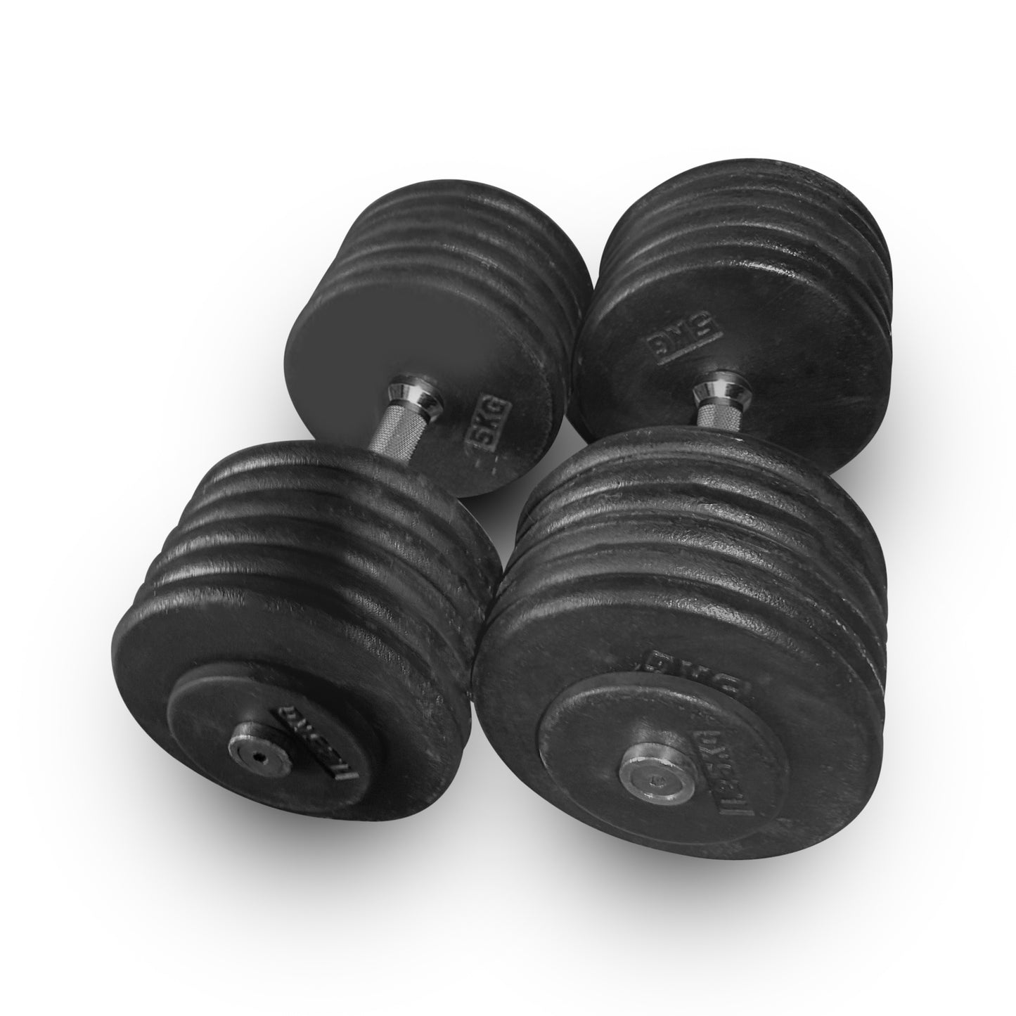 2x 62.5kg Pro-Style Dumbbells