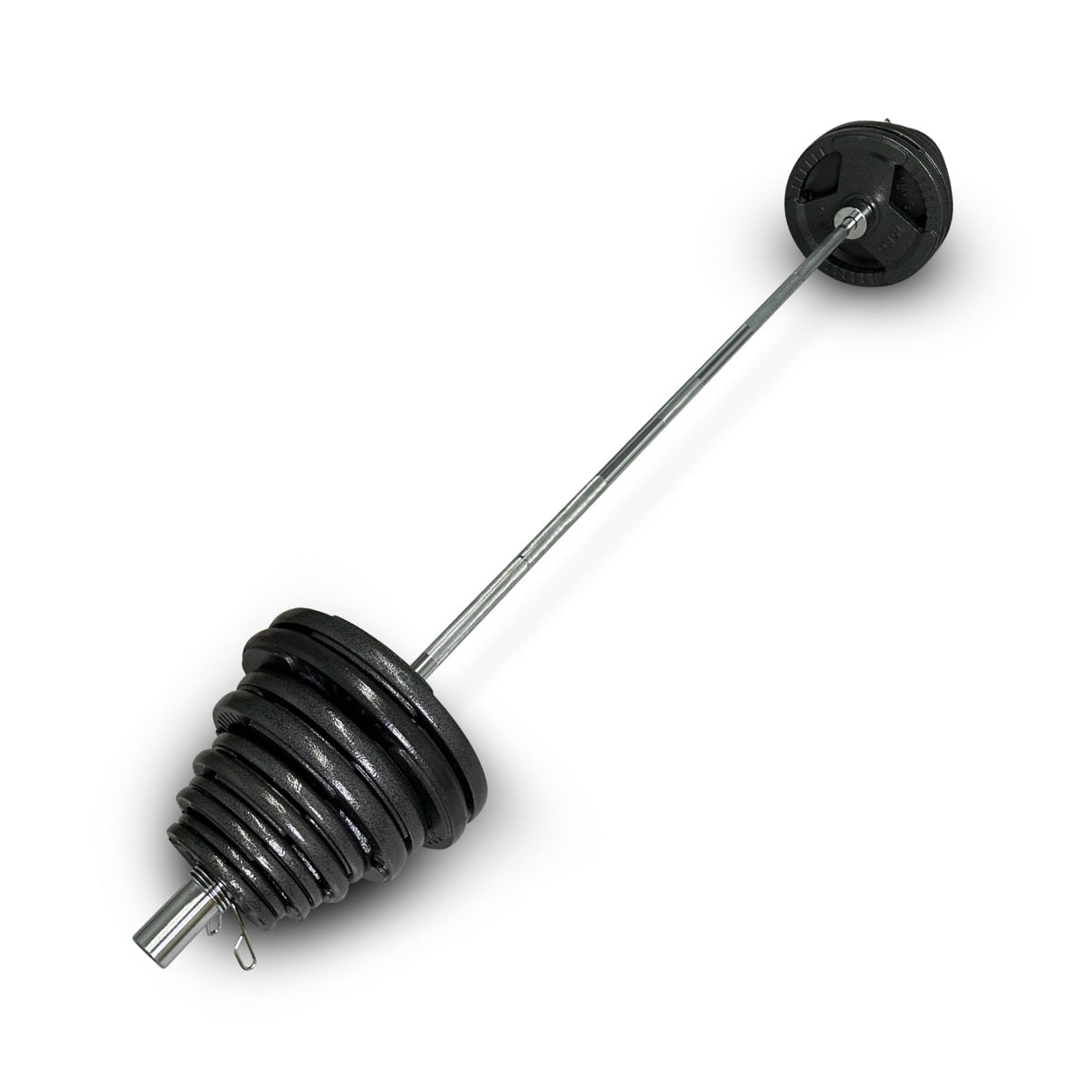 155kg Cast Iron Tri-Grip Barbell Set