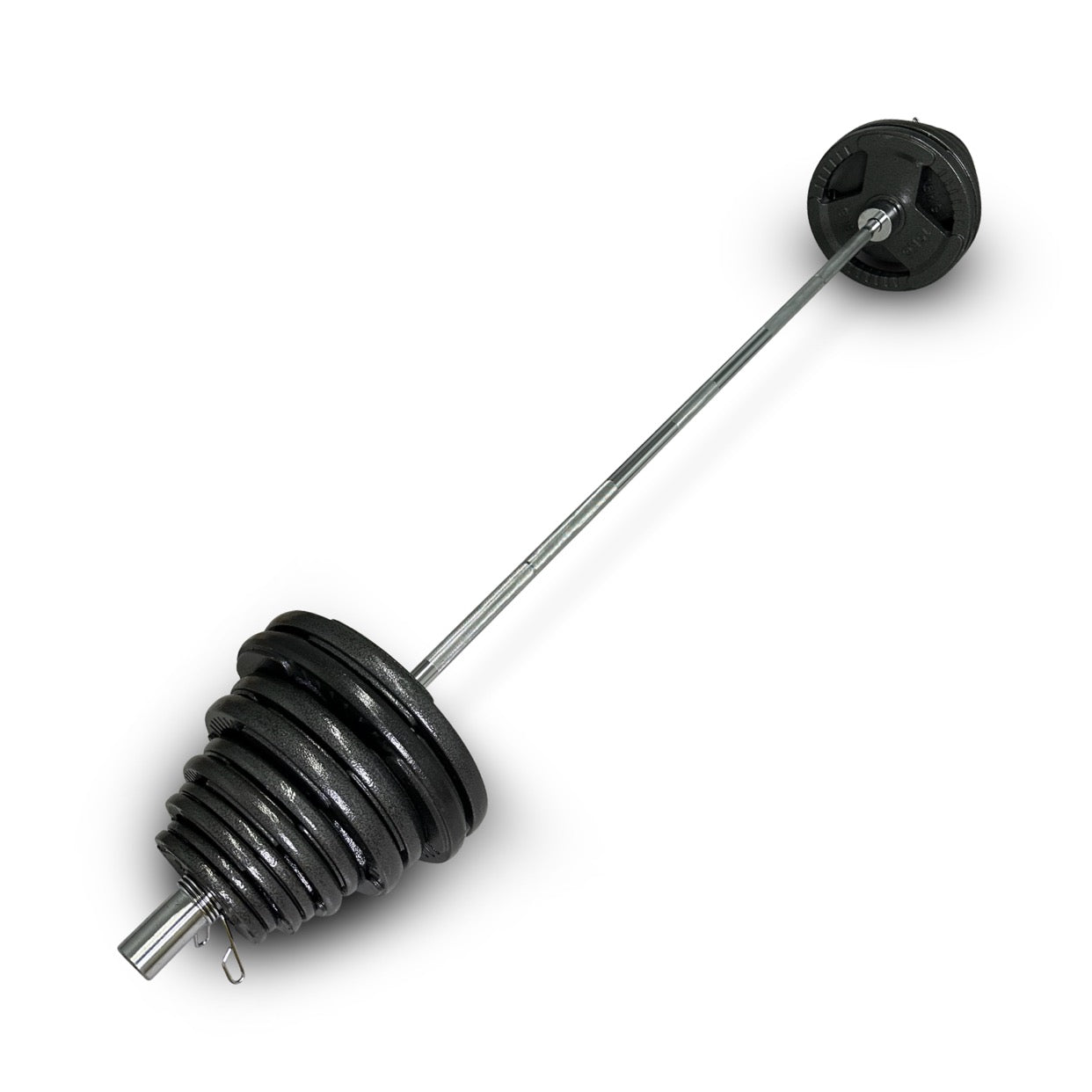 95kg Cast Iron Tri-Grip Barbell Set