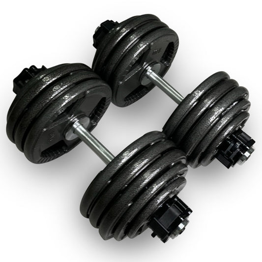2x 45kg Olympic Adjustable Dumbbells Set