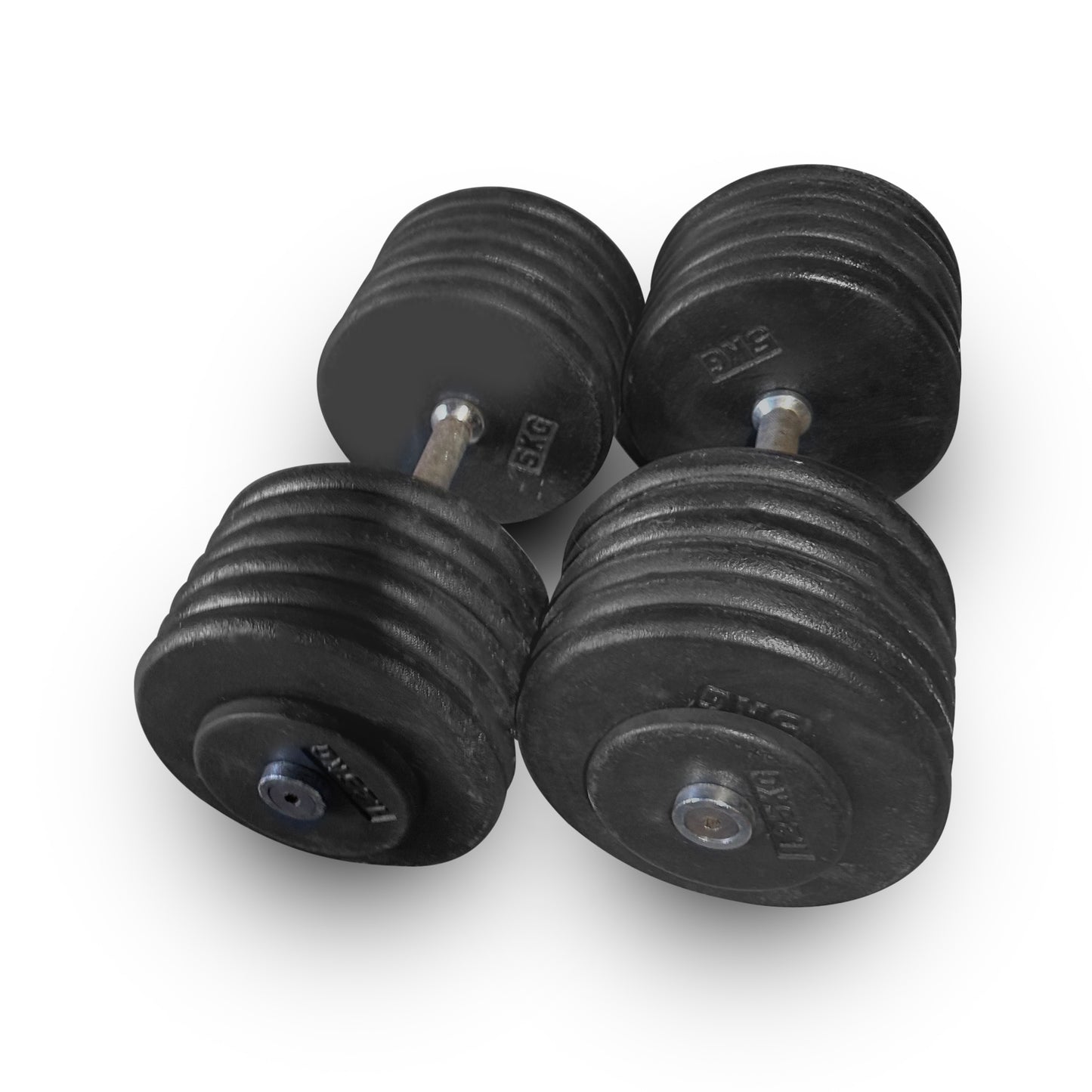 2x 62.5kg Pro-Style Dumbbells
