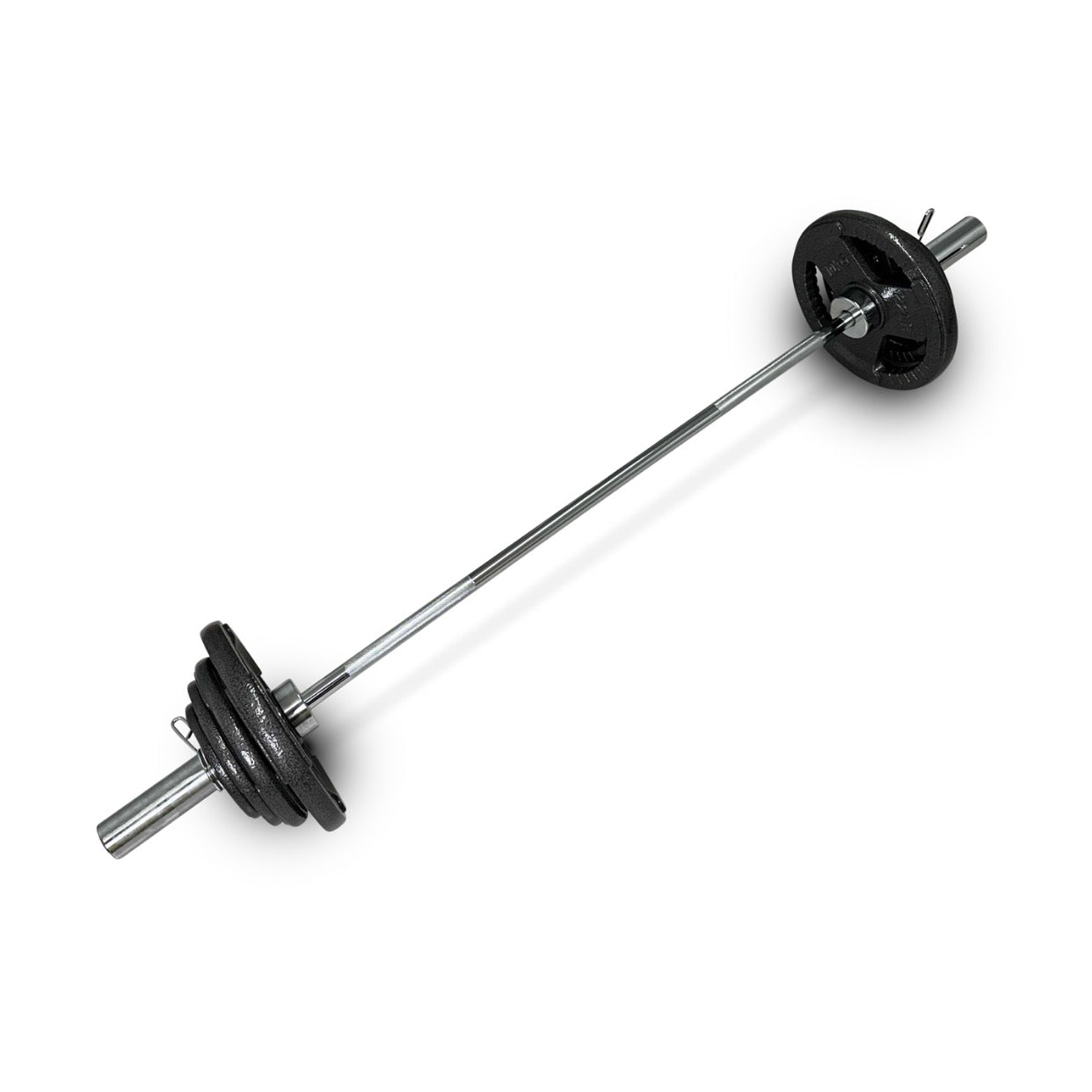 45-57.5kg Cast Iron Tri-Grip Barbell Set