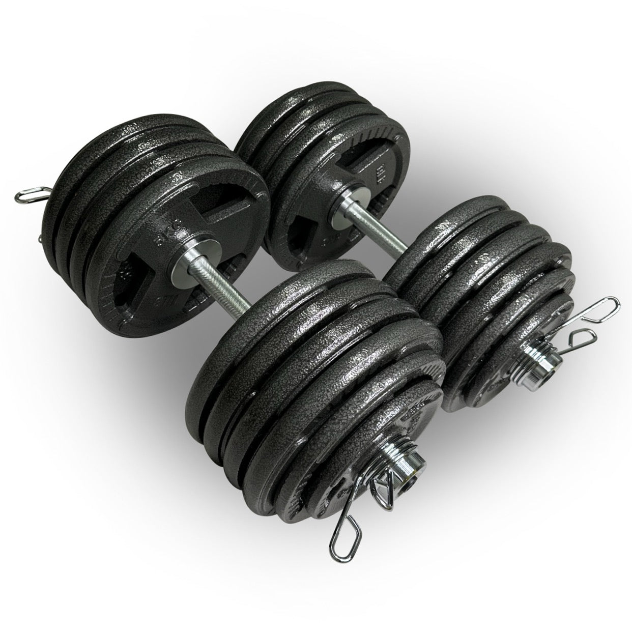 2x 55kg Olympic 2” Adjustable Dumbbells Set
