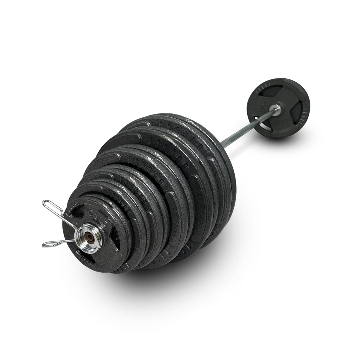 235kg Cast Iron Tri-Grip Barbell Set