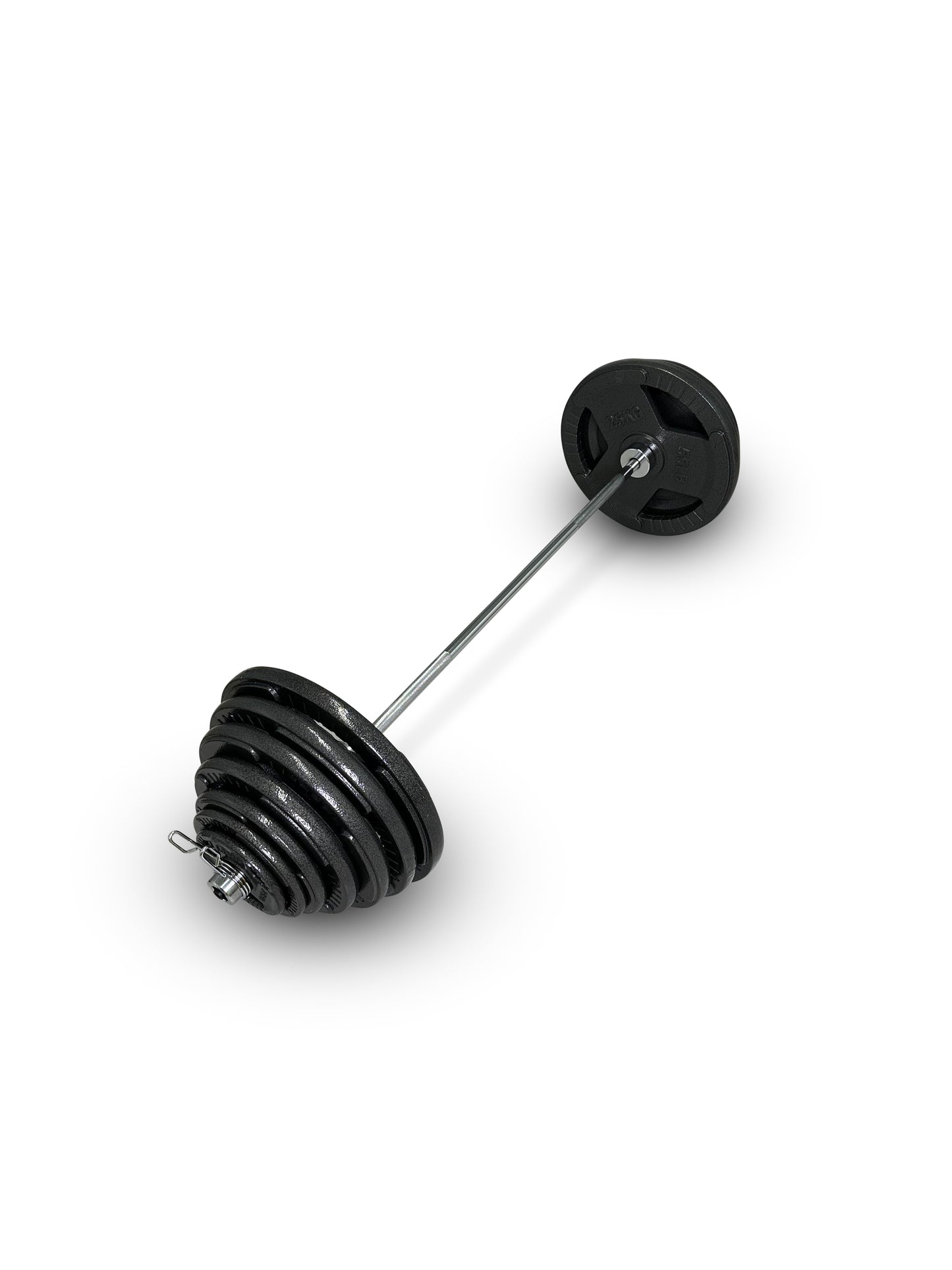 165-177.5kg Cast Iron Tri-Grip Barbell Set