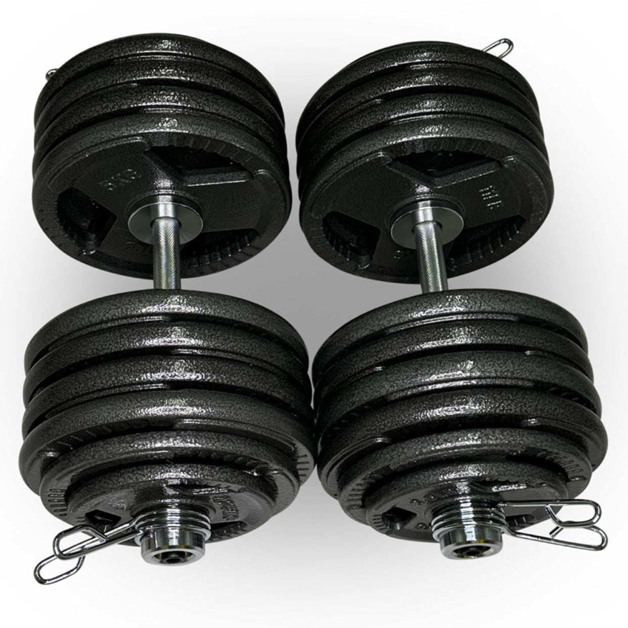 2x 55kg Olympic 2” Adjustable Dumbbells Set