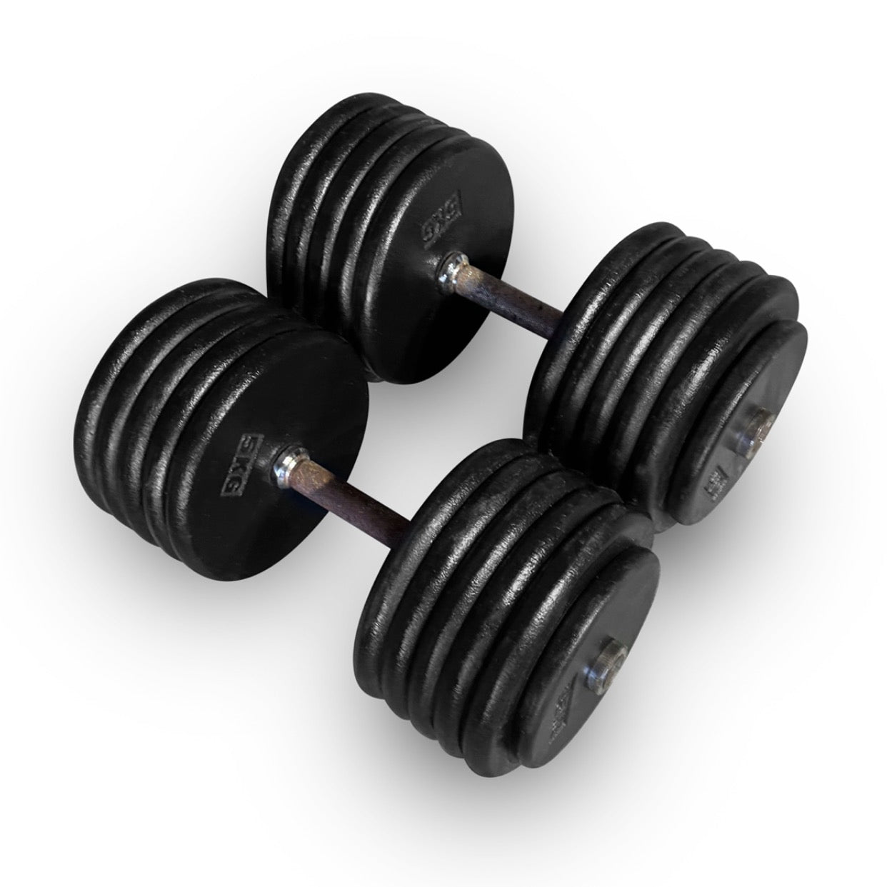 2x 55kg Pro-Style Dumbbells
