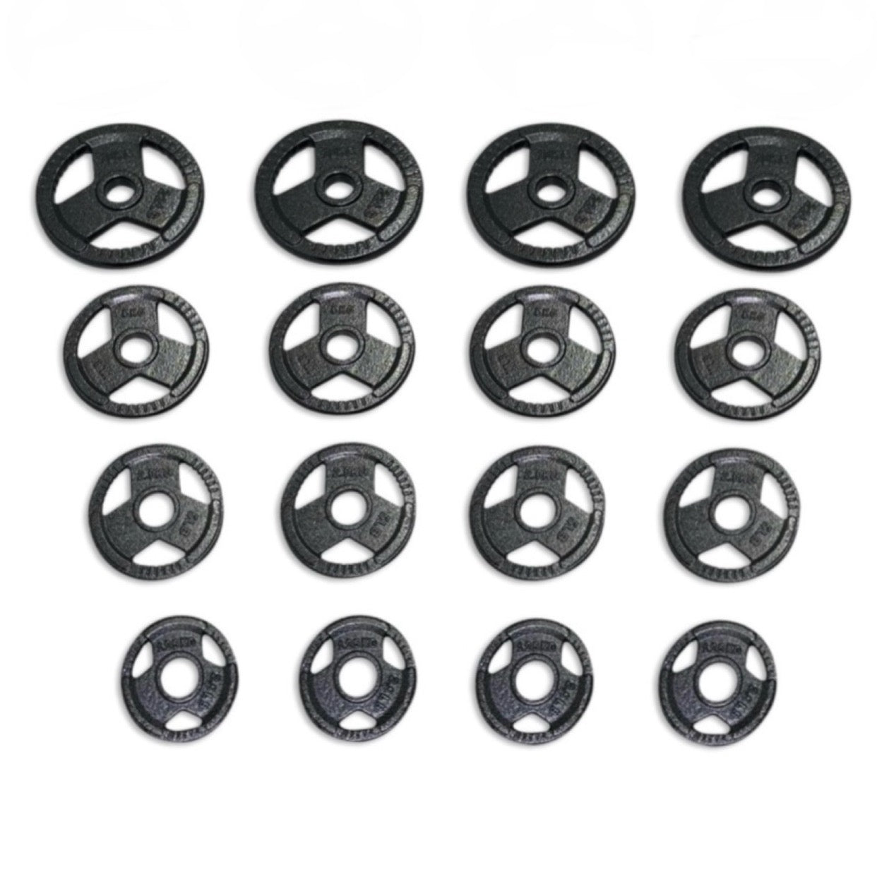 75kg Cast Iron Tri-Grip Plates Set