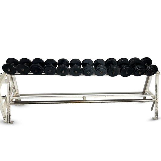 10-35kg Pro-Style Dumbbell Set (5kg increments)