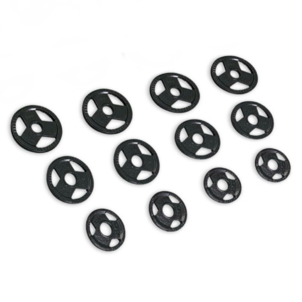 35kg Cast Iron Tri-Grip Plates Set