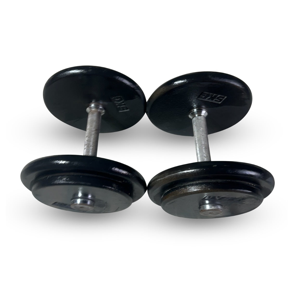 Pro-Style Dumbbell Set 2 x 15kg (30kg) - Commercial Gym Dumbbells