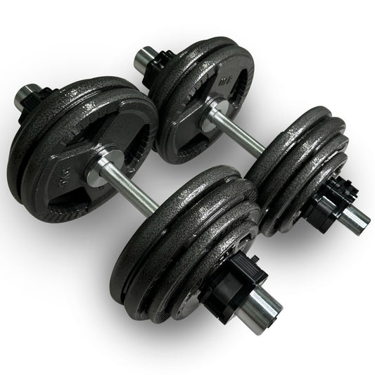 2x 35kg Olympic 2” Adjustable Dumbbells Set