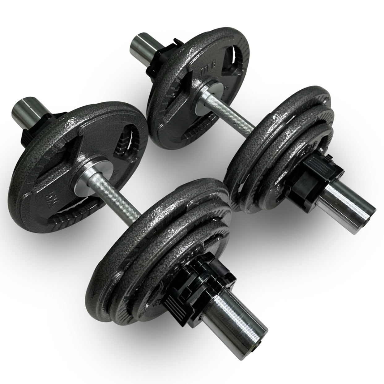 2x 25kg Olympic 2” Adjustable Dumbbells Set