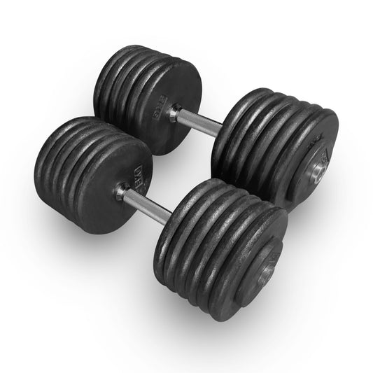 2x 62.5kg Pro-Style Dumbbells