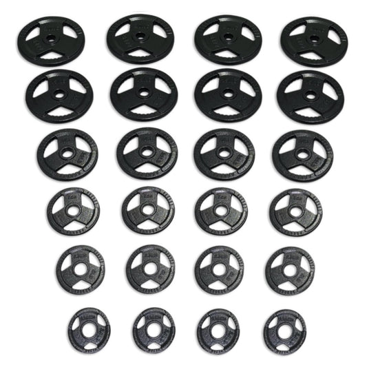 215kg Cast Iron Tri-Grip Plates Set
