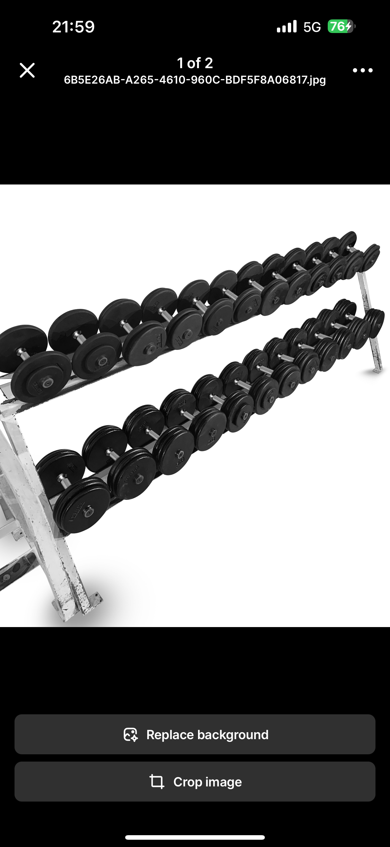 15-40kg Pro-Style Dumbbell Set (5kg increments)