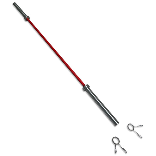 7 Foot 20kg Olympic 2” Barbell - Red (650kg Rated)