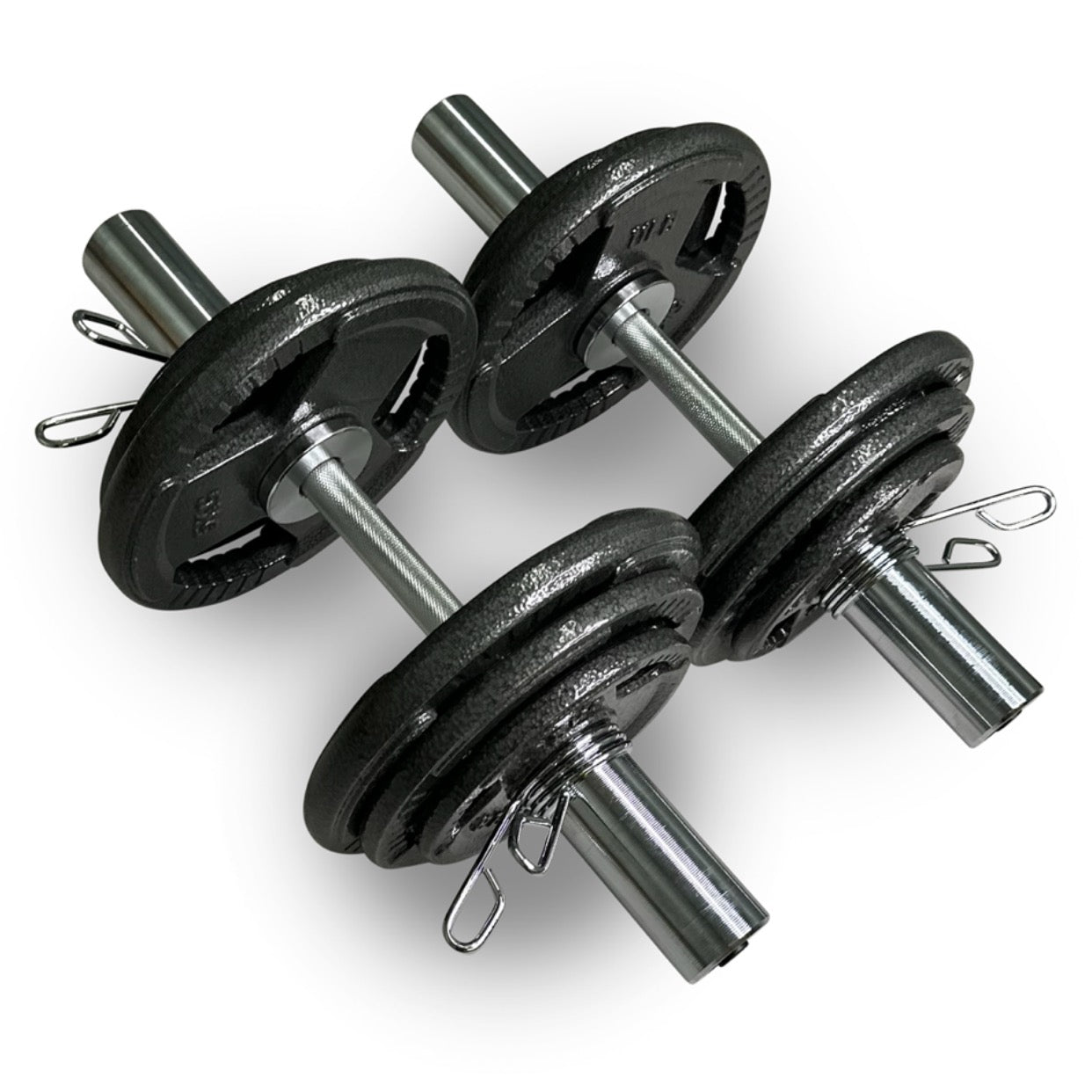 2x 25kg Olympic 2” Adjustable Dumbbells Set