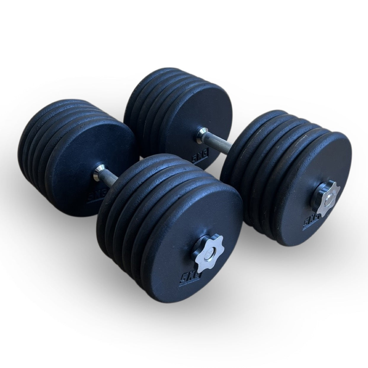 2x 60kg Adjustable Dumbbells Set